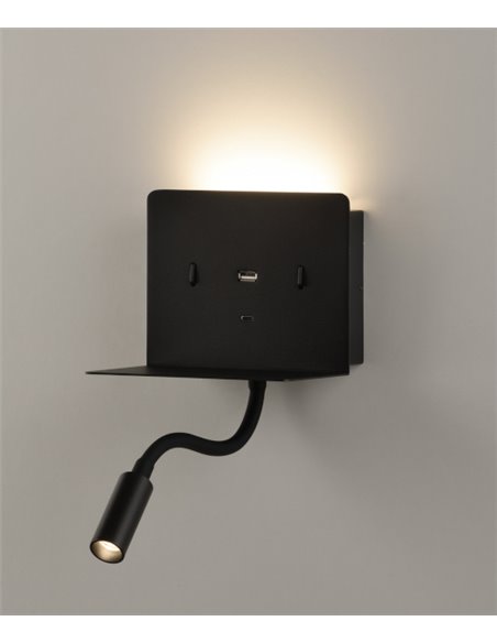 Aplique de Pared Calma - ACB - Lámpara para lectura con USB