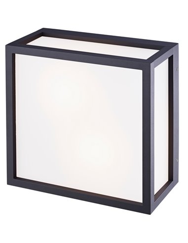 Lámpara de techo de exterior Utah – Mantra – Diseño cuadrado en gris, blanco o corten