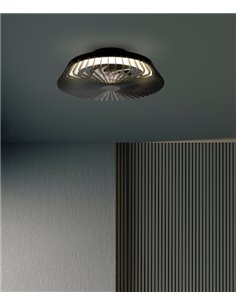 Plafón ventilador Himalaya Mini – Mantra – Diseño moderno, LED regulable, 4 velocidades