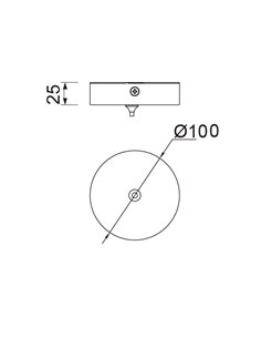 Florón de techo – Mantra – 1 luz, 4 colores 2