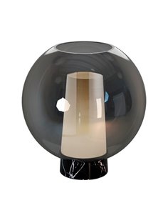 Lámpara de mesa Nora – Mantra – Diseño bola, pantalla de cristal