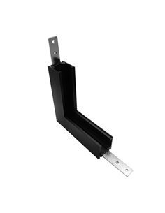 Conexión superior en L para pared Magneto – Mantra – Pared interna, acabado negro