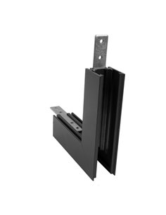 Conexión superior en L para pared Magneto – Mantra – Pared externa, acabado negro