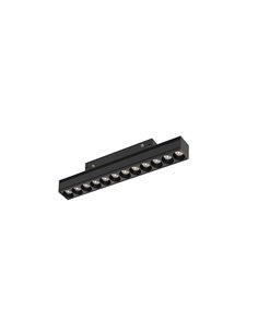 Lámpara de carril Magneto 48V – Mantra – Acabado negro, 2 medidas, LED regulable/no regulable