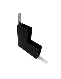 Conexión superior en L 90º – Mantra – Acabado negro