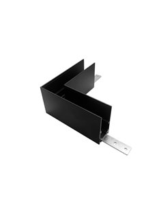 Conexión superior carril pared interna – Mantra – Acabado negro
