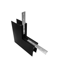Conexión superior carril pared externa – Mantra – Acabado negro