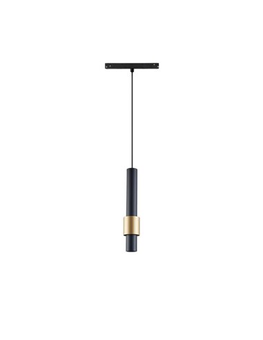 Lámpara colgante para carril 48V – Mantra – Diseño minimalista en negro y dorado