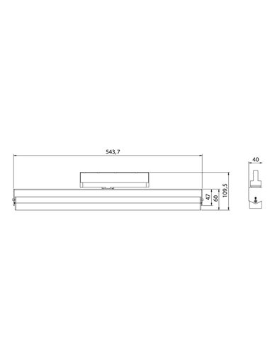 Foco ajustable carril trifásico – Creta – Lámpara lineal ajustable, LED Foco ajustable carril trifásico – Creta – Lámpara lineal ajustable, LED