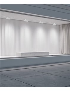 Foco lineal Itaca – Mantra – Pantalla ajustable, apto para carril trifásico 2