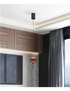 Lámpara colgante Roller – Mantra – Pantalla ajustable en 3 colores