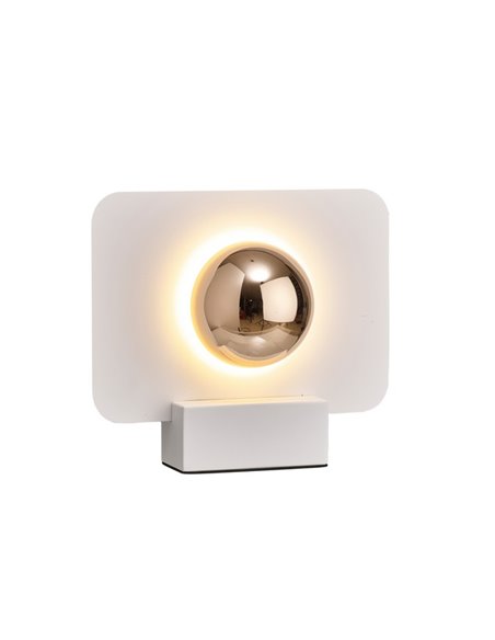 Lámpara de mesa Alba – Mantra – Diseño minimalista en blanco o negro