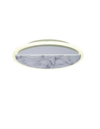 Plafón de techo Mármol – Mantra – Lámpara LED de mármol blanco