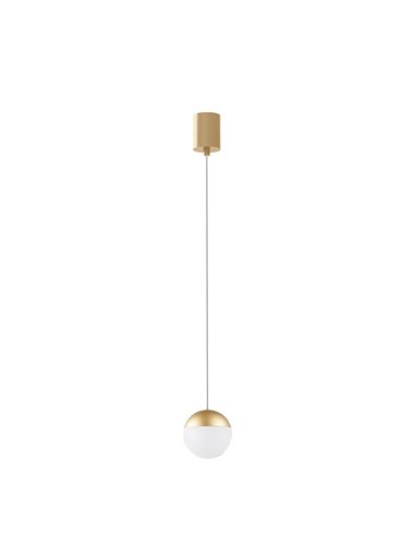 Lámpara colgante Kilda – Mantra – Pantalla esférica, disponible en blanco, negro y oro