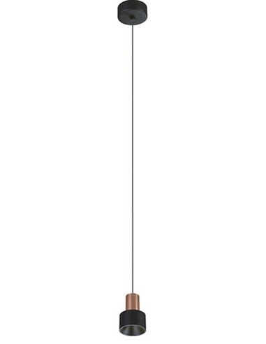 Lámpara colgante LED Gruissan – Mantra – Diseño minimalista negro
