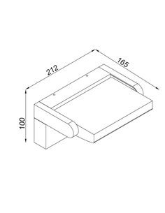 Lámpara de exterior Cooper – Mantra – Pantalla orientable en blanco o negro