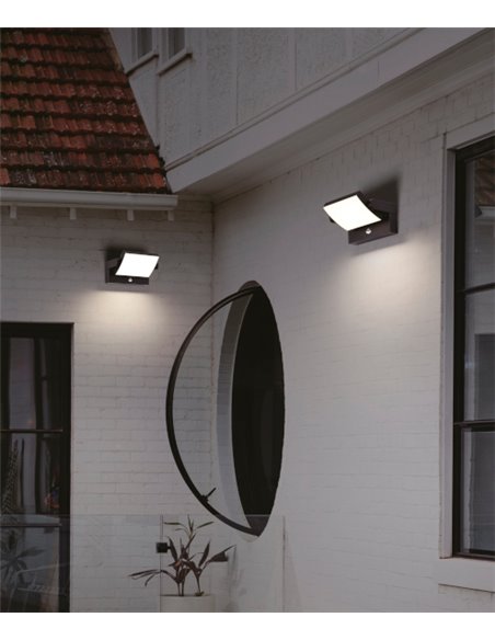 Lámpara de exterior Cooper – Mantra – Pantalla orientable en blanco o negro