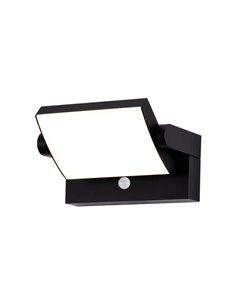 Aplique de exterior Cooper – Mantra – Lámpara con sensor de movimiento en blanco o negro
