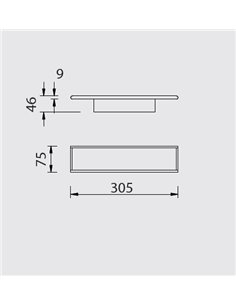 Aplique de pared Nelson – Mantra – Diseño minimalista, LED regulable