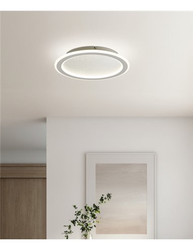 Sollux Lámpara De Techo OZZY Negro LED 4000K