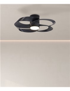 Ventilador con luz Rose – Mantra – Diseño inspirado en la naturaleza, Regulable, 6 velocidades