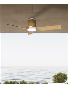 Ventilador de techo con luz Ushuaia – Mantra – 8 velocidades, LED regulable