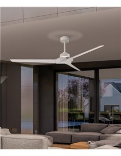 Ventilador de techo con luz Brisa – Mantra – 8 velocidades, palas reversibles, 2 colores