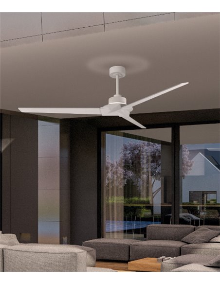 Ventilador de techo con luz Brisa – Mantra – 8 velocidades, palas reversibles, 2 colores