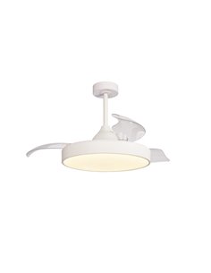 Ventilador de techo Alaska - Mantra - Plafón ventilador aspas retráctiles, control remoto con 8 v
