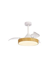 Ventilador con luz Alaska Mini – Mantra – Luz regulable, mando incluido, 8 velocidades  2