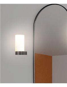 Aplique de pared Metà – FORLIGHT – Lámpara de cristal para baño, Disponible en 2 medidas, E27 IP44
