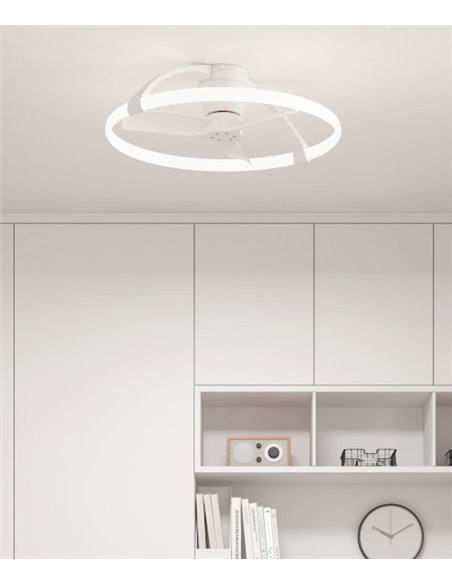 Plafón ventilador de techo con motor DC para estancias pequeñas by José Ignacio Ballester NEPAL mini – Mantra