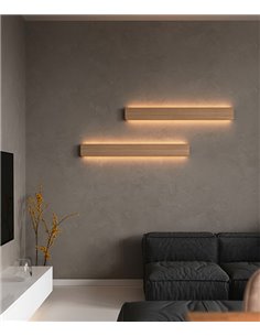Aplique de pared Nina – Luz Negra – Lámpara de madera en 2 tamaños, LED no regulable/Dali-Push 2