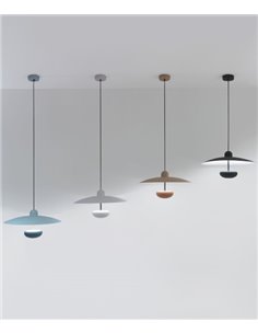 Lámpara colgante Nid – Fokobu – Pantalla semiesférica en varios colores, diseño elegante 2