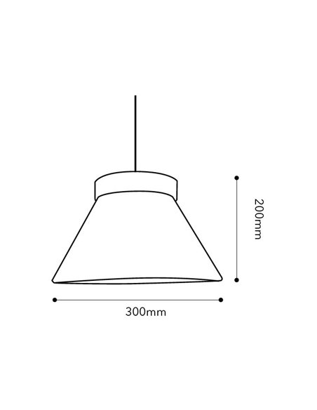 Lámpara colgante Legno – Fokobu – Pantalla de cerámica cocida a 900º, 3 colores