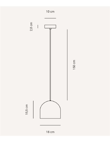 Lámpara colgante Camila – Fokobu – Diseño moderno en 4 colores