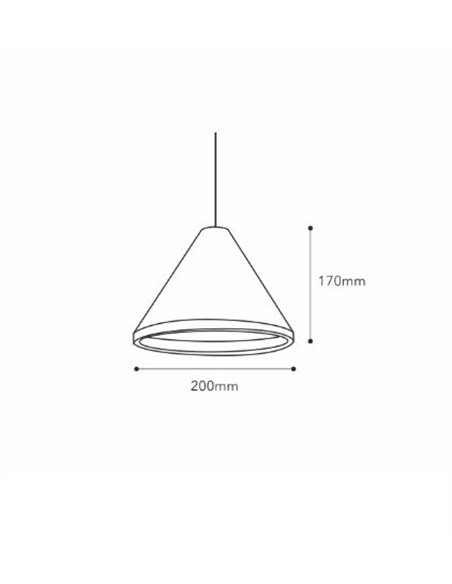 Lámpara colgante Conus – Fokobu – Disponible en madera de abedul o cemento