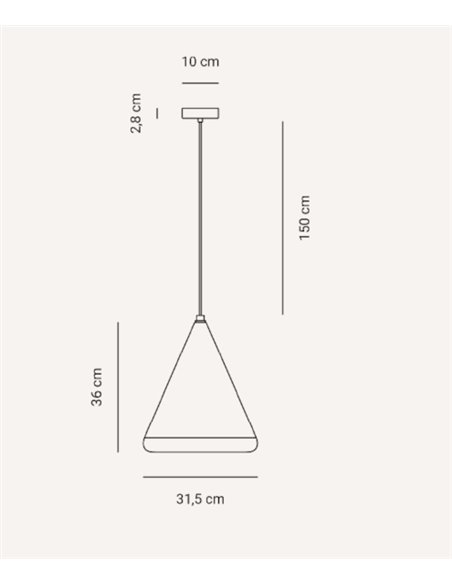 Lámpara colgante Note – Fokobu – Lámpara de cerámica cocida a 900º