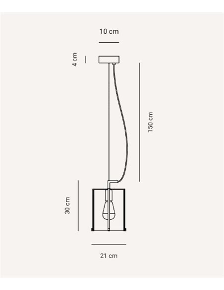 Lámpara colgante Polpo – Fokobu – Lámpara decorativa de acero y borosilicato