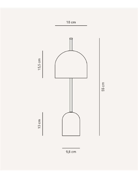 Lámpara de mesa Camila – Fokobu – Lámpara de mármol decorativa, 3 colores