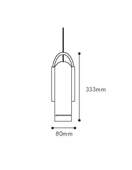 Lámpara colgante Tubular – Fokobu – Lámpara de madera de abedul