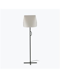 Lámpara de pie Luang - Faro – Diseño moderno con pantalla de papiro en beige o camel 2