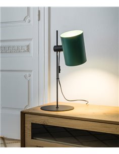 Lámpara de mesa Guadalupe – Faro - Pantalla orientable, disponible en beige o verde