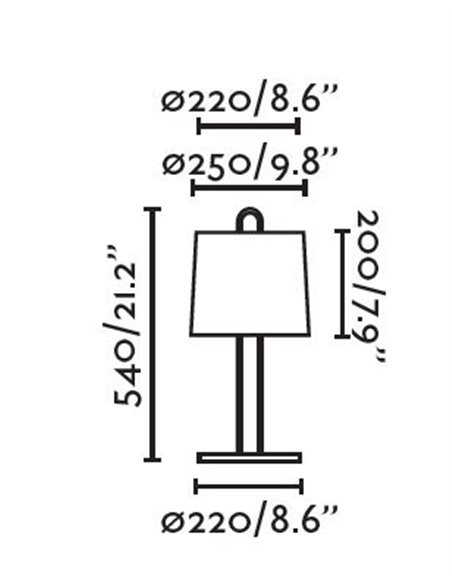 Lámpara de mesa Montreal - Faro - Estructura blanca + pantalla blanca o beige