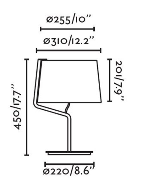 Lámpara de mesa Berni - Faro - Disponible en blanco o negro