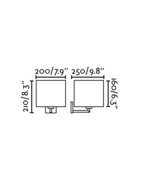 Aplique de pared Sahara – Faro – Lámpara moderna con lector, 2 interruptores