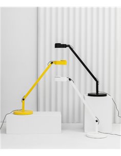 Lámpara de escritorio Inviting – Faro – Lámpara de estudio con cabezal orientable, LED regulable