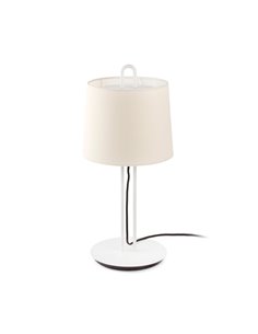 Lámpara de mesa Montreal - Faro - Estructura blanca + pantalla blanca o beige 2