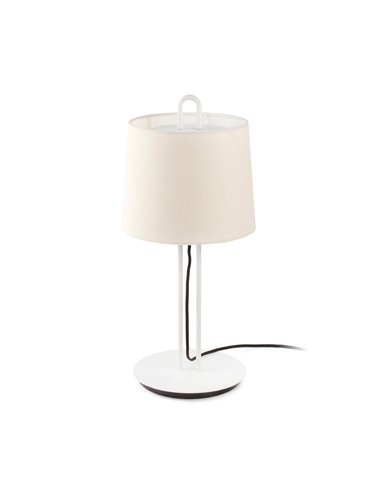 Lámpara de mesa Montreal - Faro - Estructura blanca + pantalla blanca o beige