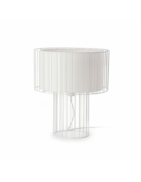 Lámpara de mesa Linda - Faro - Lámpara de metal blanco o negro